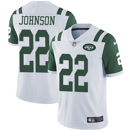 Nike Jets #22 Trumaine Johnson White Men's Stitched NFL Vapor Untouchable Limited Jersey